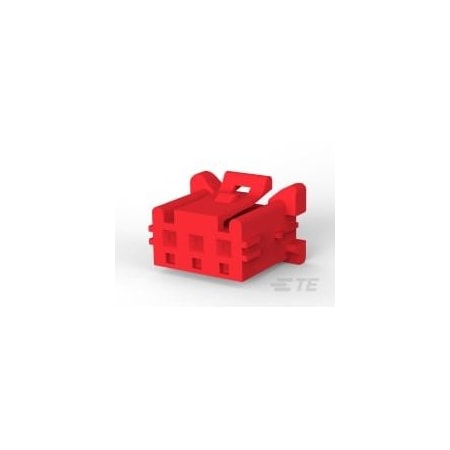 Te Connectivity Board Connector, 3 Contact(S), 1 Row(S), Male, Solder Terminal, Red Insulator, Plug 1-1376477-3